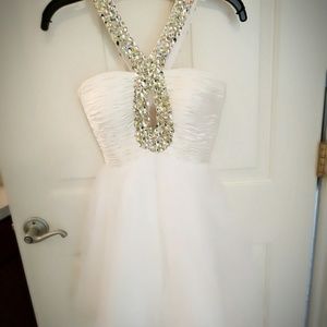 Sherri Hill Rhinestone detailed Short Dress